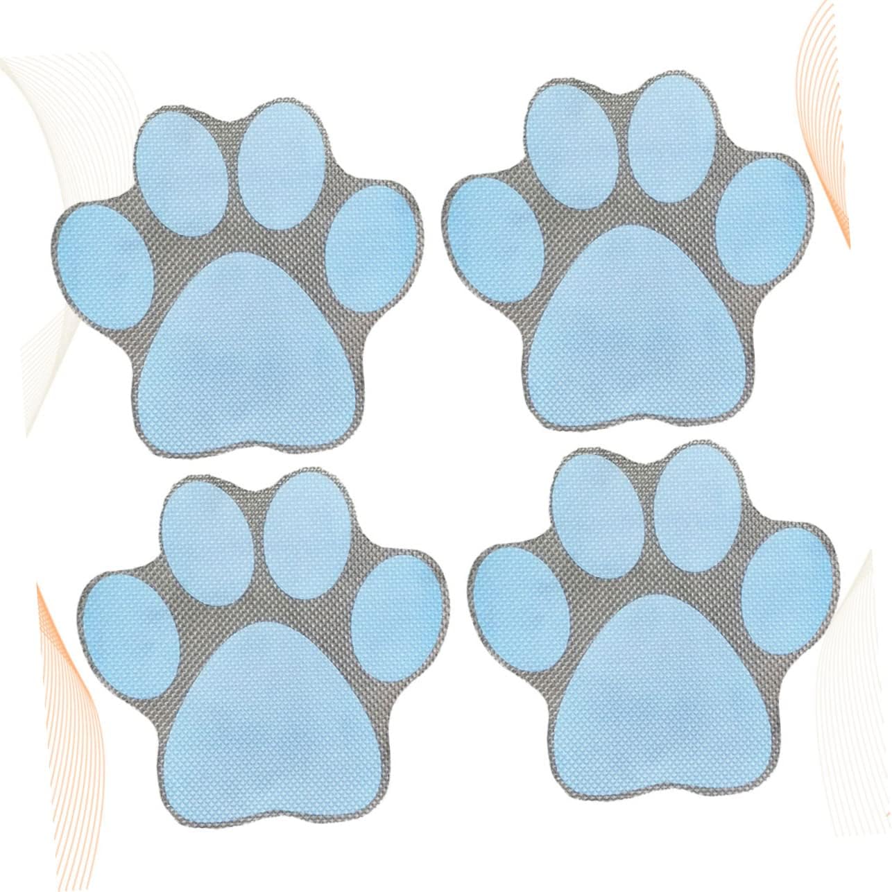 PRETYZOOM 4pcs Cartoon Dog Footprint Bathtub Decals