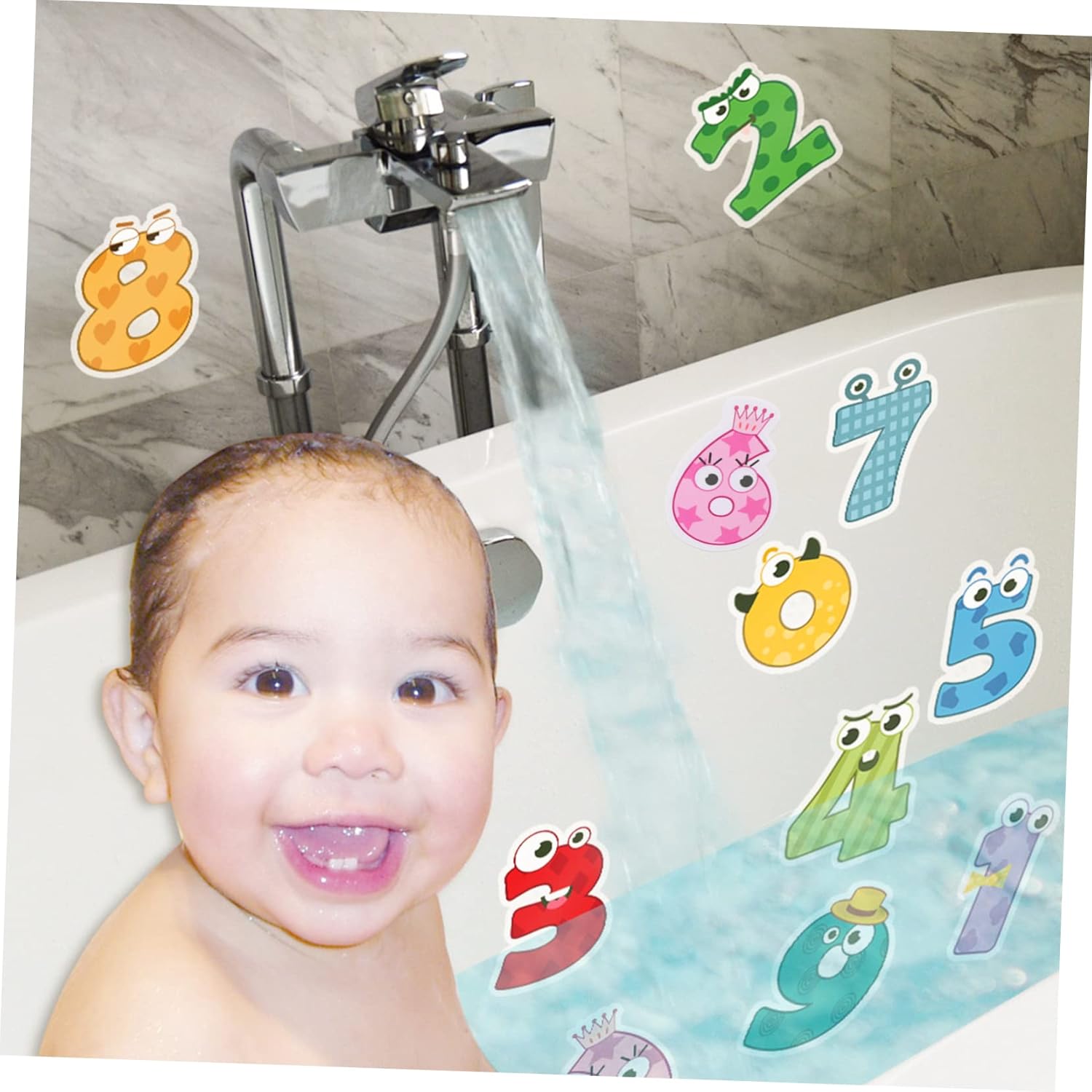 Ciieeo 10pcs Non-Educational Skid Bath Decals - Safe for Toddlers