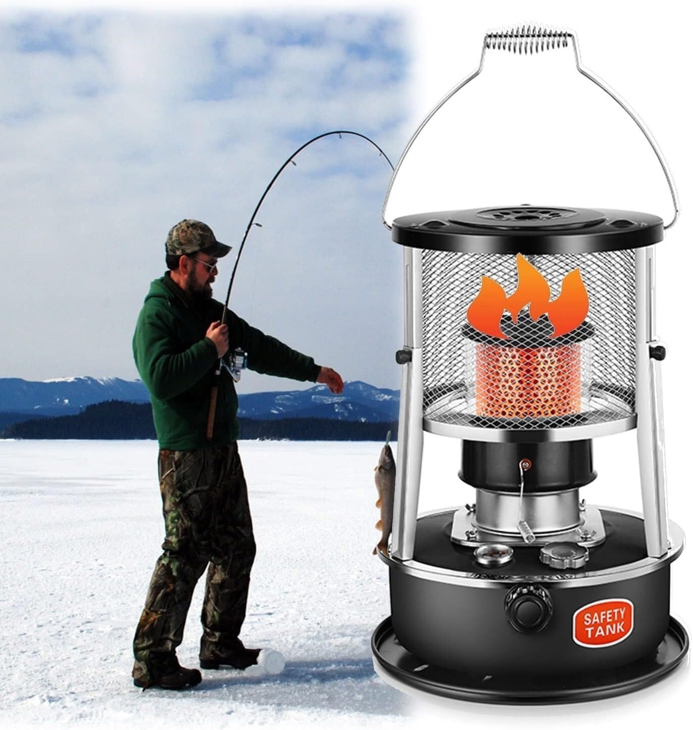 Portable Kerosene Heater for Camping 2600W Powerful 5KG Durable