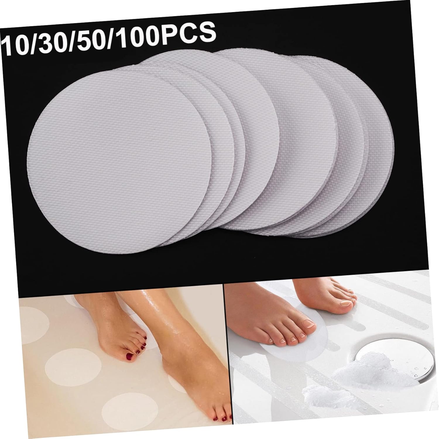 Zerodeko 10 Pack 4 Inch Anti-Slip Shower Stickers