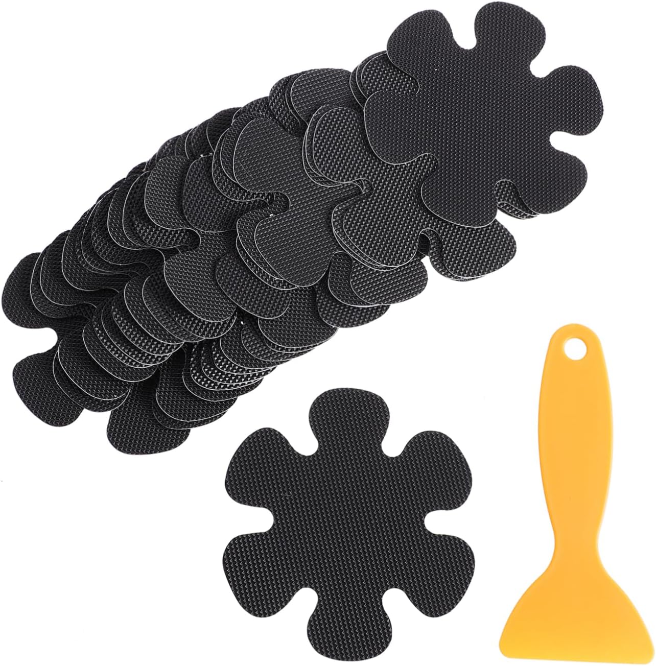 20pcs Flower Shaped Non-Slip Bath Stickers for Bathtub and Shower