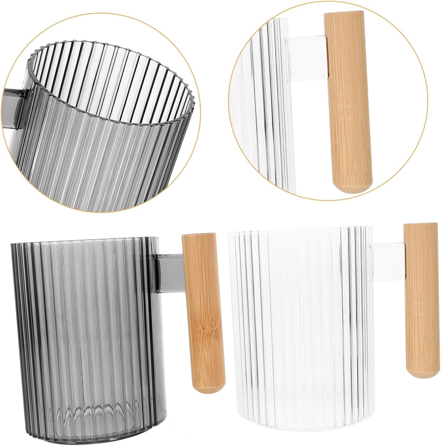LIFKOME 4Pcs Reusable Toothbrush Holder Cup for Bathroom and Travel