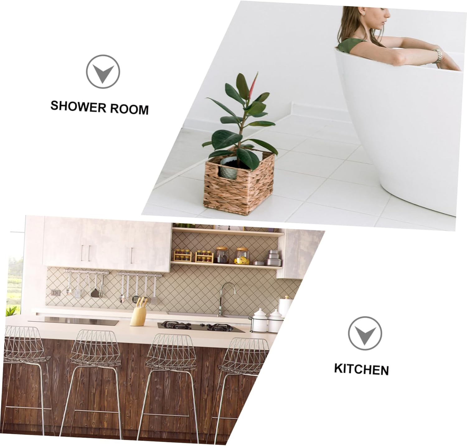 LIFKOME 12pcs Sea Shell Bath Tub Anti-Slip Stickers for Bathroom Safety