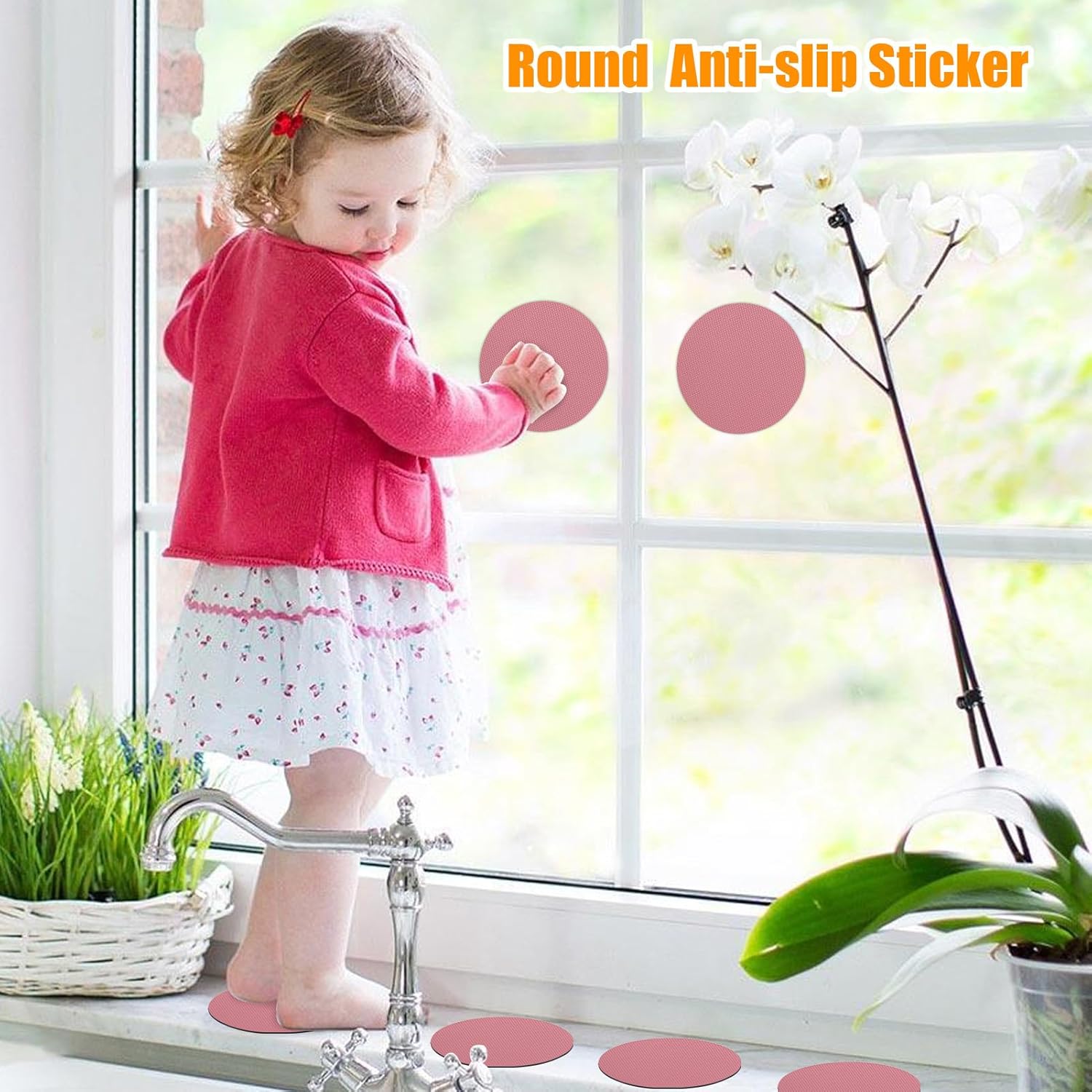 Round Anti-Slip Sticker for Bathtub Safety