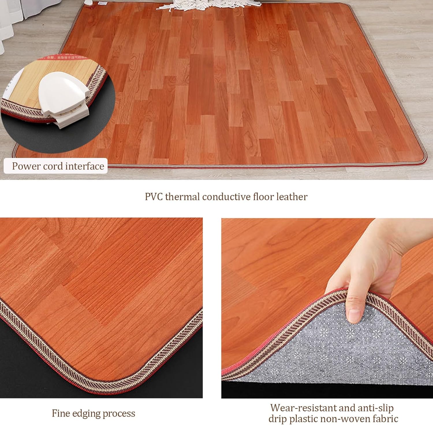 Labasuan Electric Floor Mat Under Desk 180x200CM Heated Pad