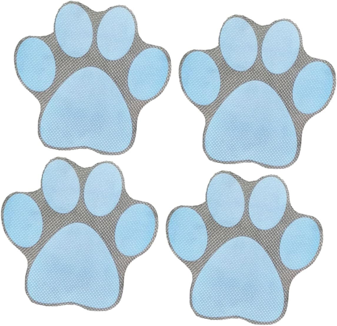PRETYZOOM 4pcs Cartoon Dog Footprint Bathtub Decals