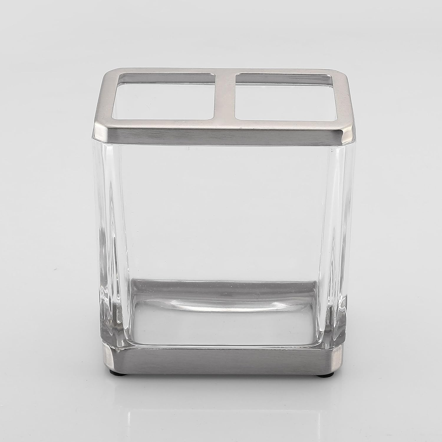 H Halston Heavy Weight Glass Toothbrush Holder