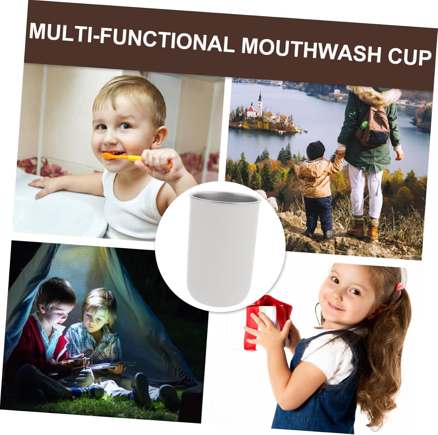 PAMINGONO Toothbrush Tumbler for Boys Girls
