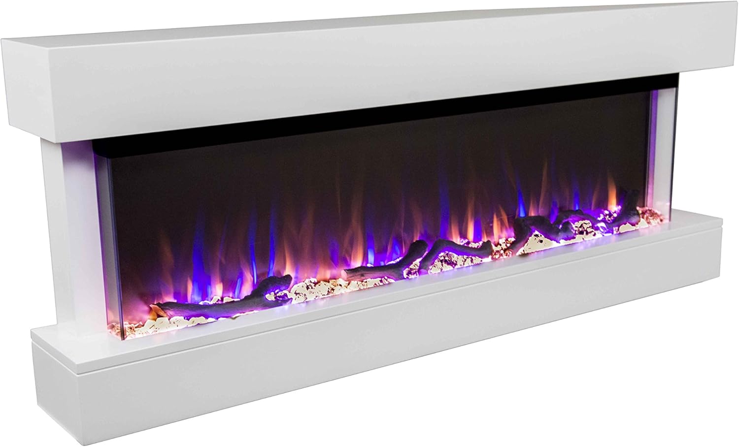 Touchstone Chesmont Smart Electric Fireplace - 50 Wide White Mantle AlexaWiFi Enabled