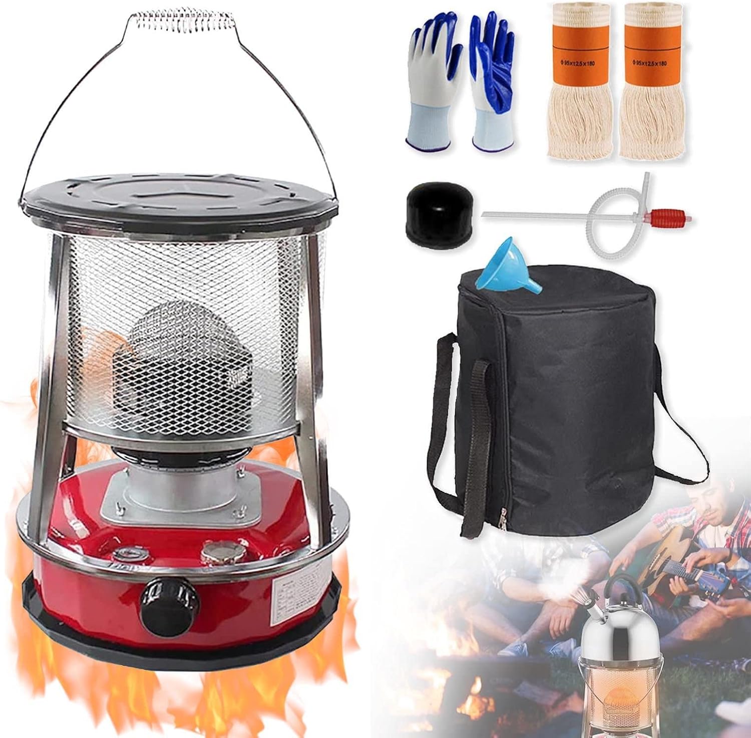 DuANgu 46L Kerosene Heater - Indoor Outdoor Portable with Stove Bag