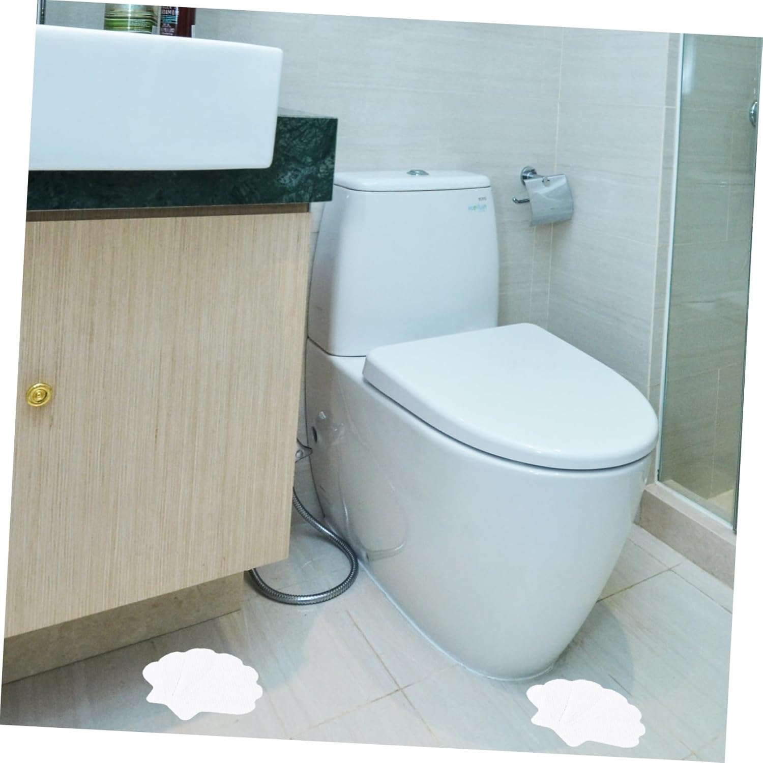 LIFKOME 12pcs Sea Shell Bath Tub Anti-Slip Stickers for Bathroom Safety