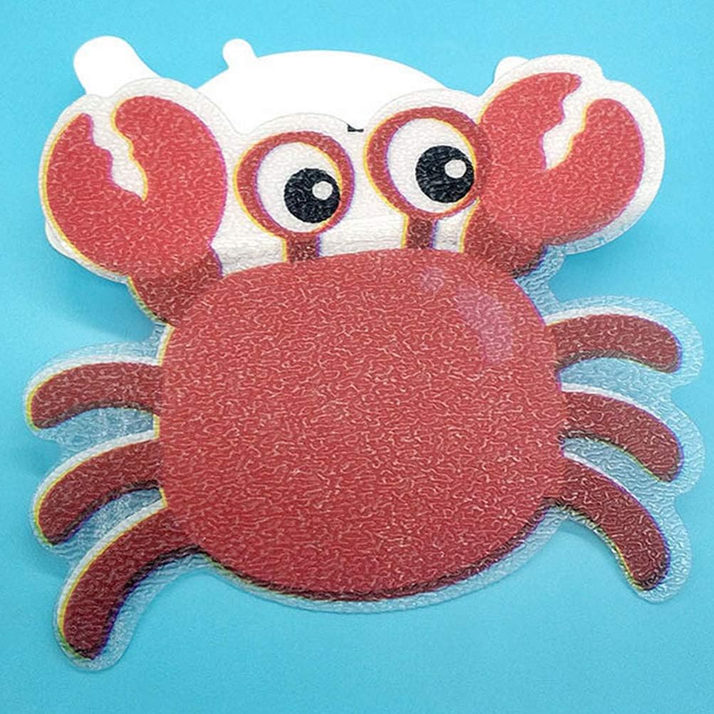 Cabilock 5pcs Non-Slip Bathtub Stickers with Crab Design