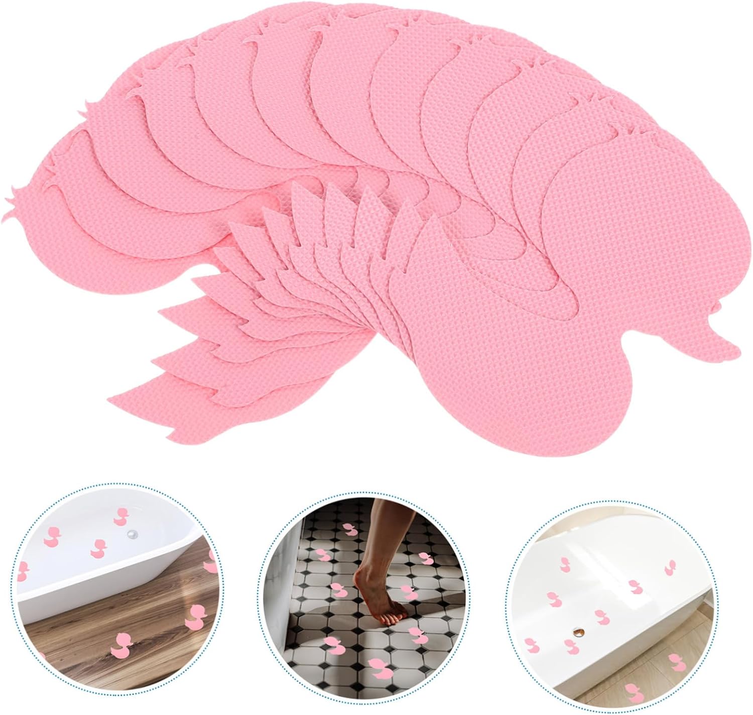 12pcs Cartoon Bathtub Stickers for Safety and Fun