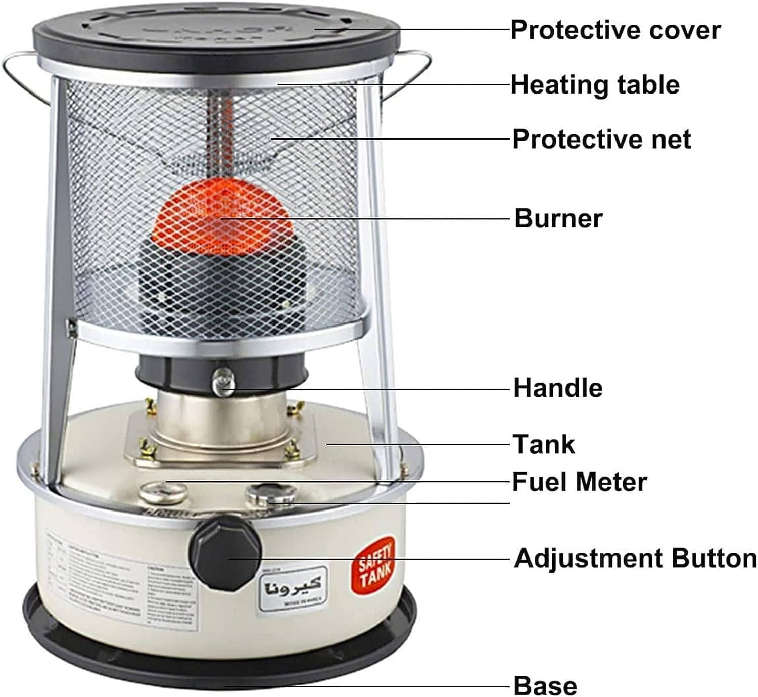 MDybf Kerosene Stove Heater 6L Portable Stainless Steel
