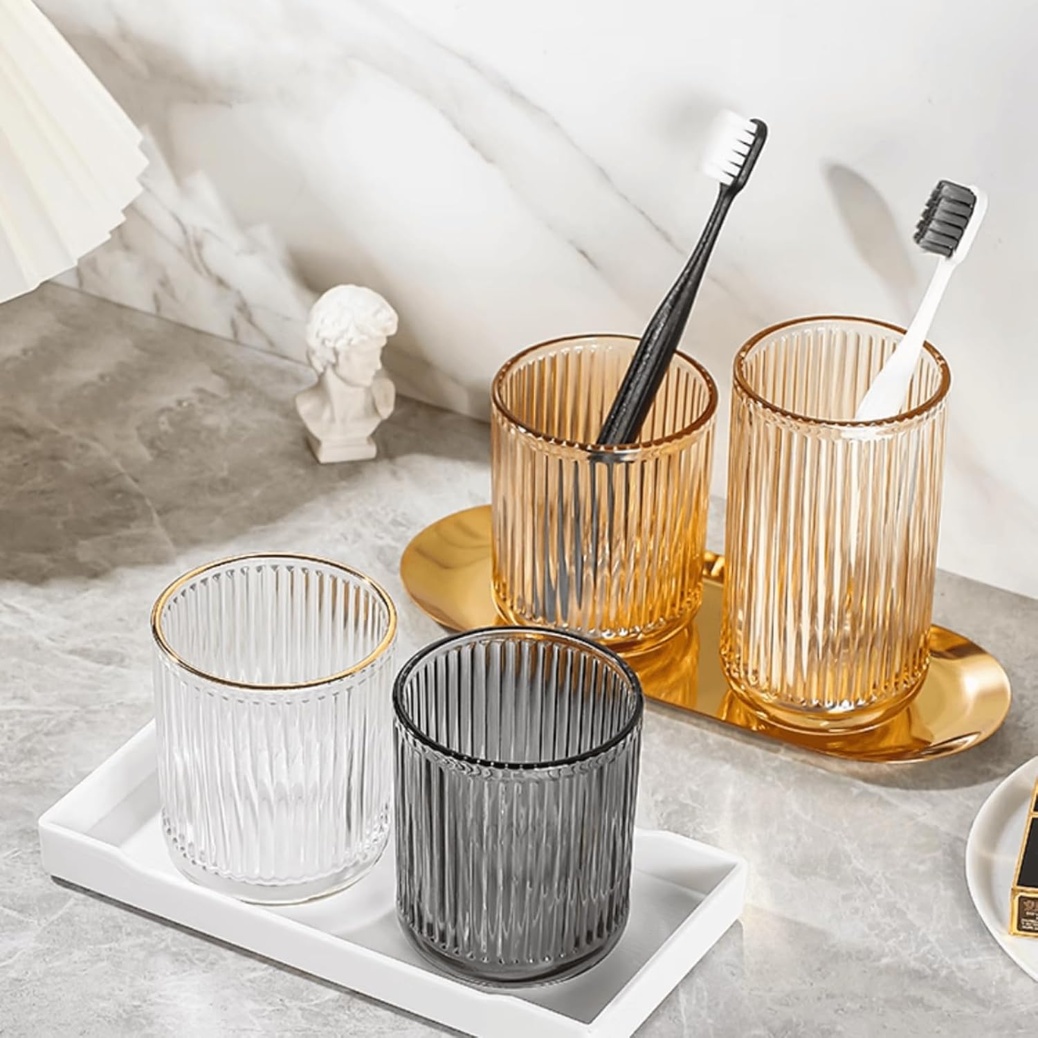 Versatile Toothbrush Cup Holder 2pcs