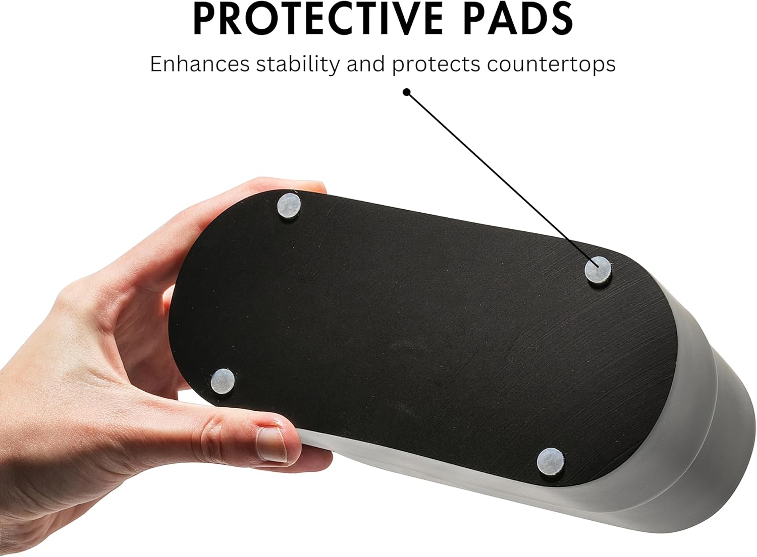 Matte Black Toothbrush Holder with 2 Compartments