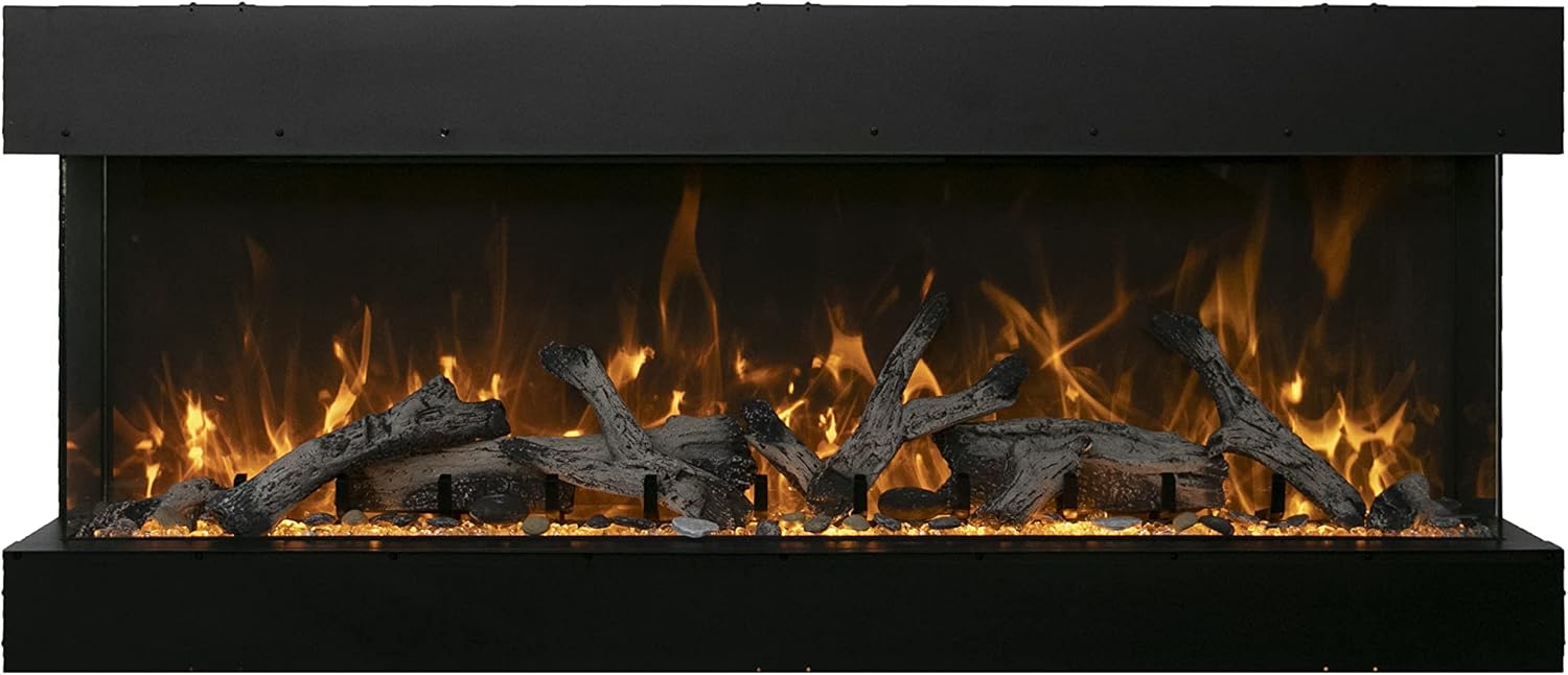 Amantii 50 3-Sided Electric Fireplace with Remote and 8H Timer