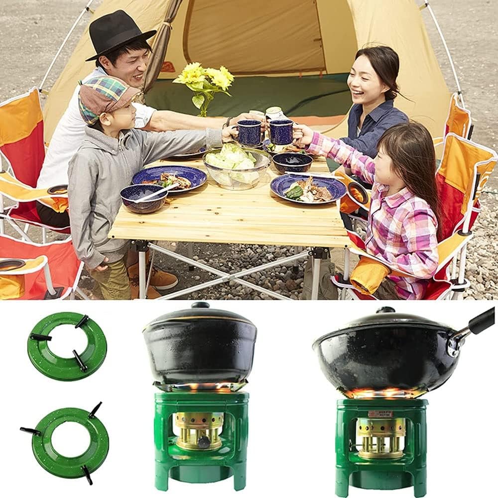 Outdoor Kerosene Heater with Green Glass Burner