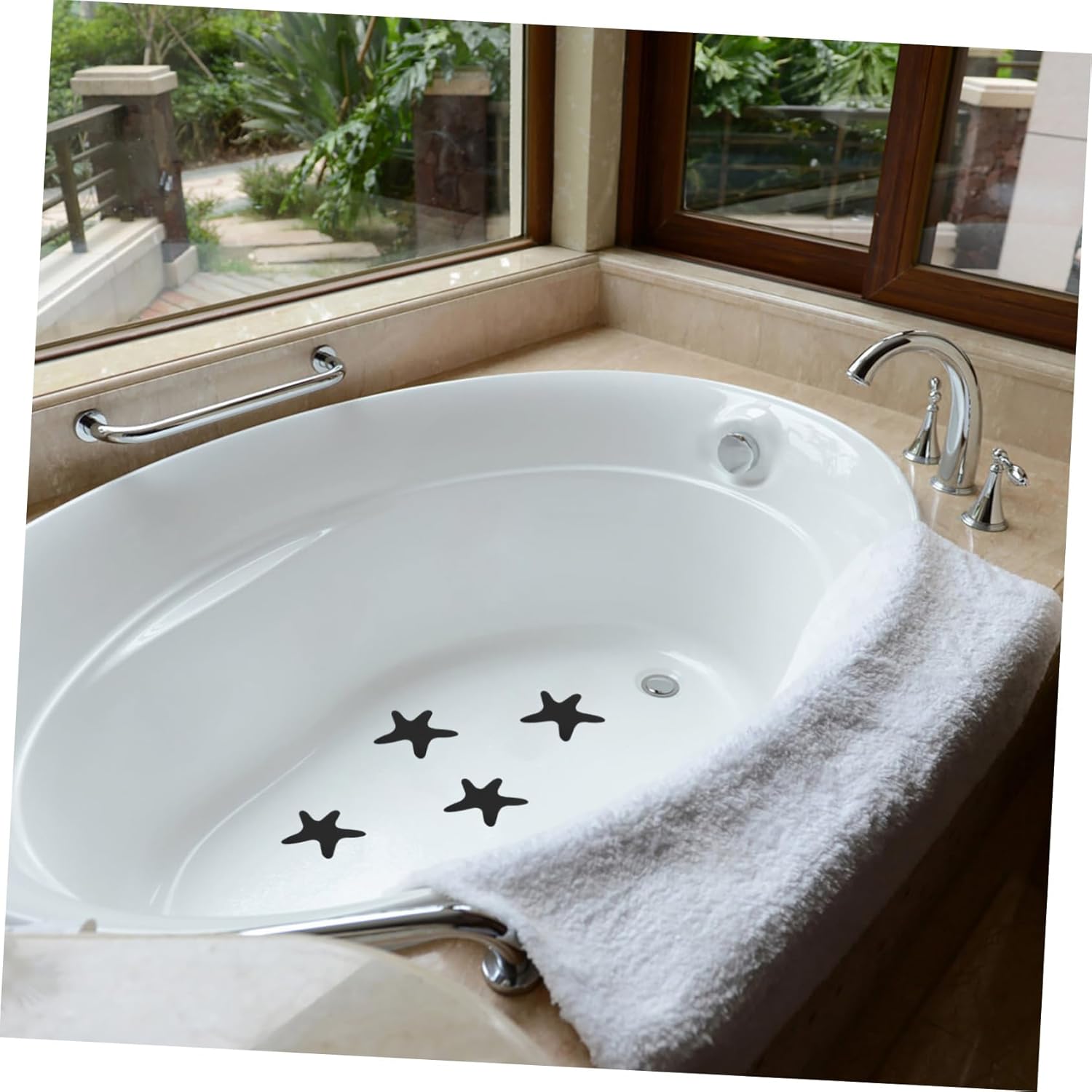 Totority 6pcs Nonskid Bathtub Stickers for Kids Adults