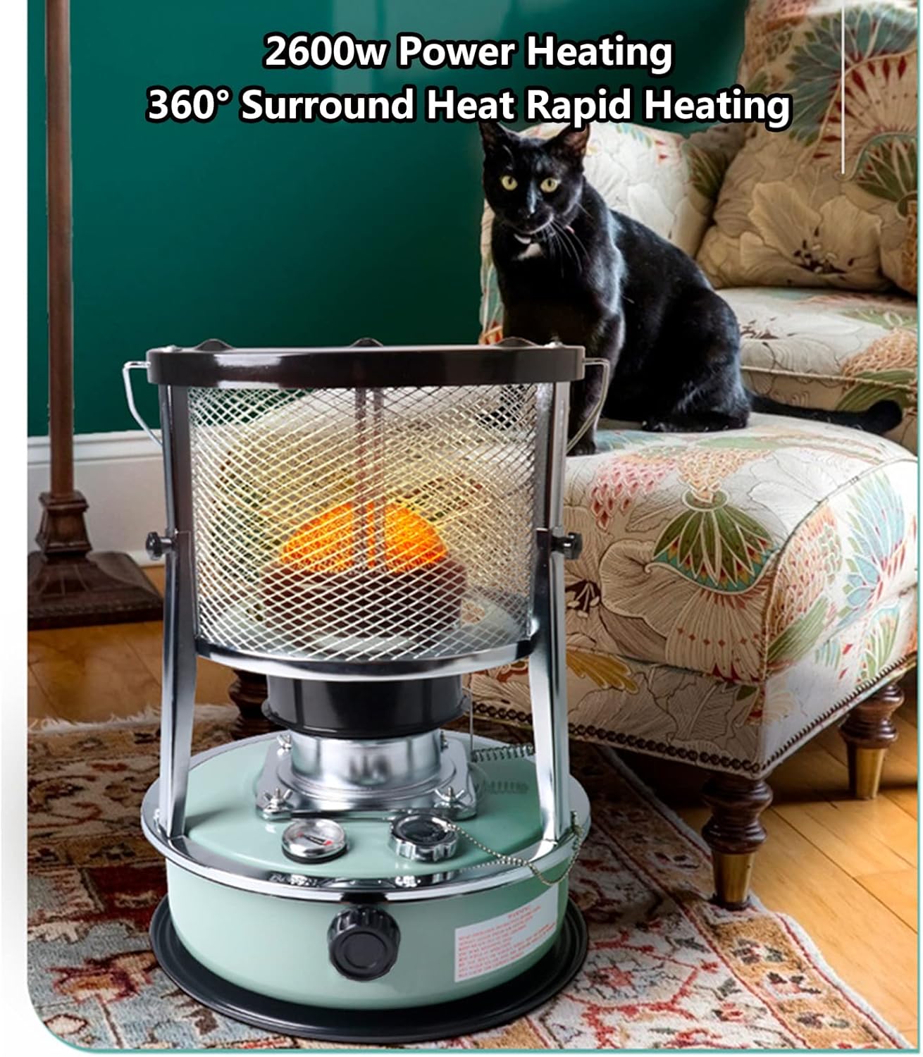 TRGCJGH Red Kerosene Heater 52L Compact Lightweight