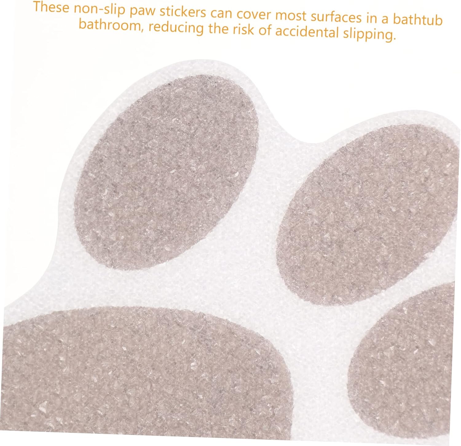 ABOOFAN 10Pcs Non-Slip Dog Paw Bathtub Stickers