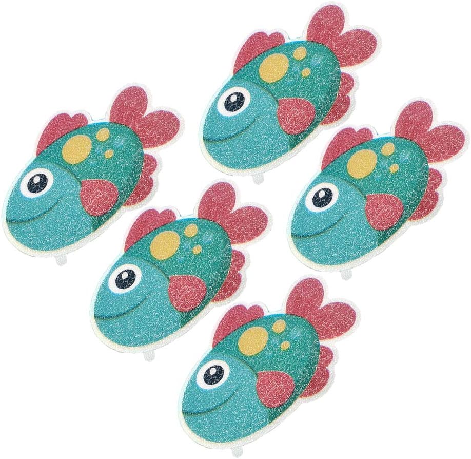 Cabilock 5pcs Bathtub Stickers Non-Slip Puzzle