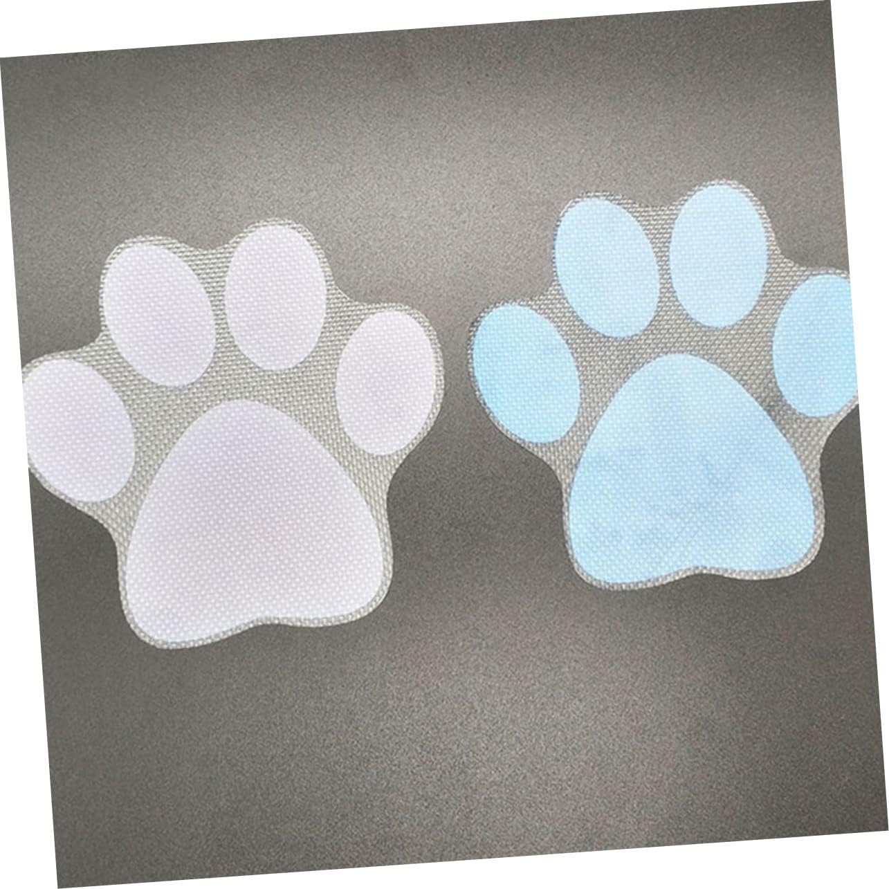 PRETYZOOM 4pcs Cartoon Dog Footprint Bathtub Decals