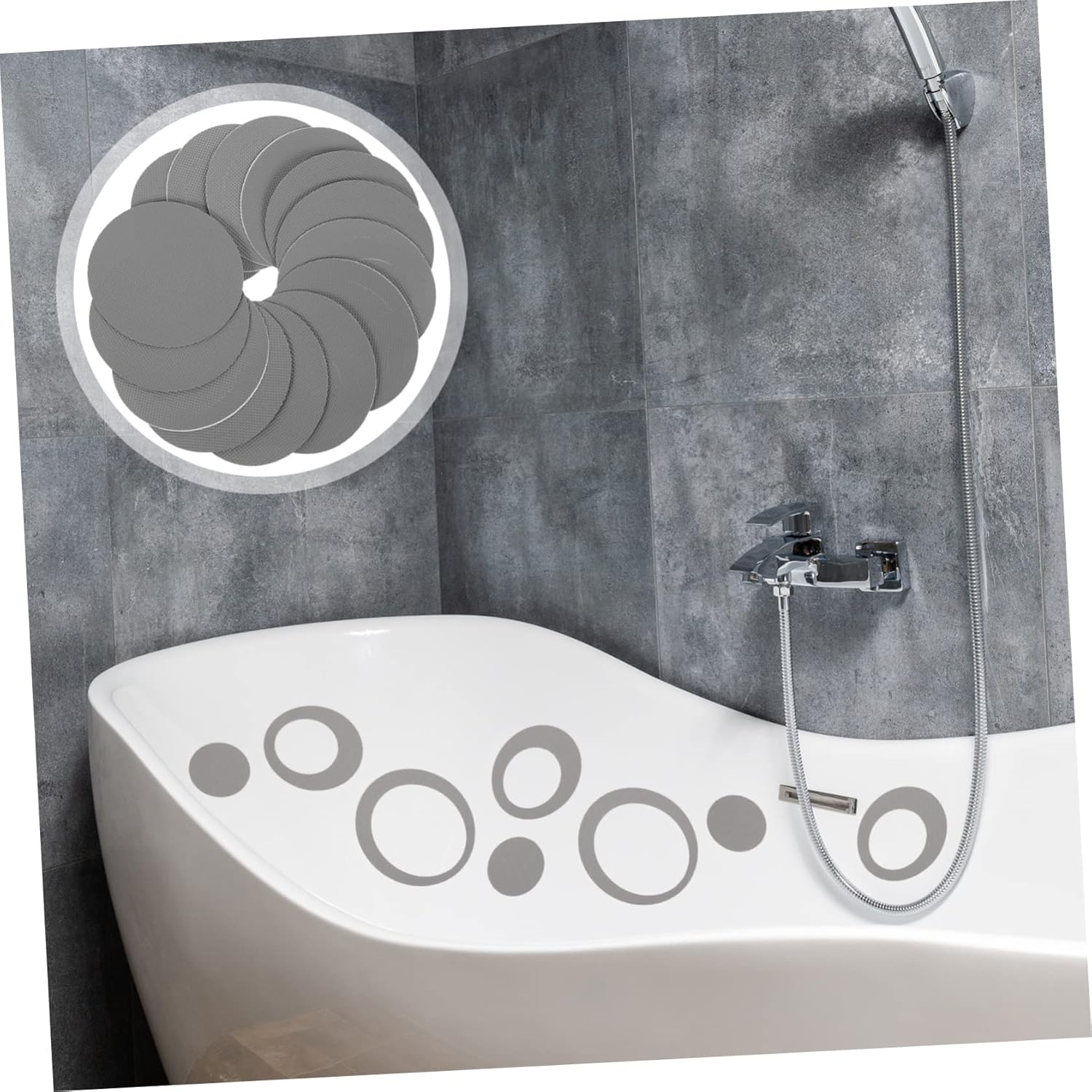 Beavorty 20 Sheets Non-Slip Bathtub Stickers