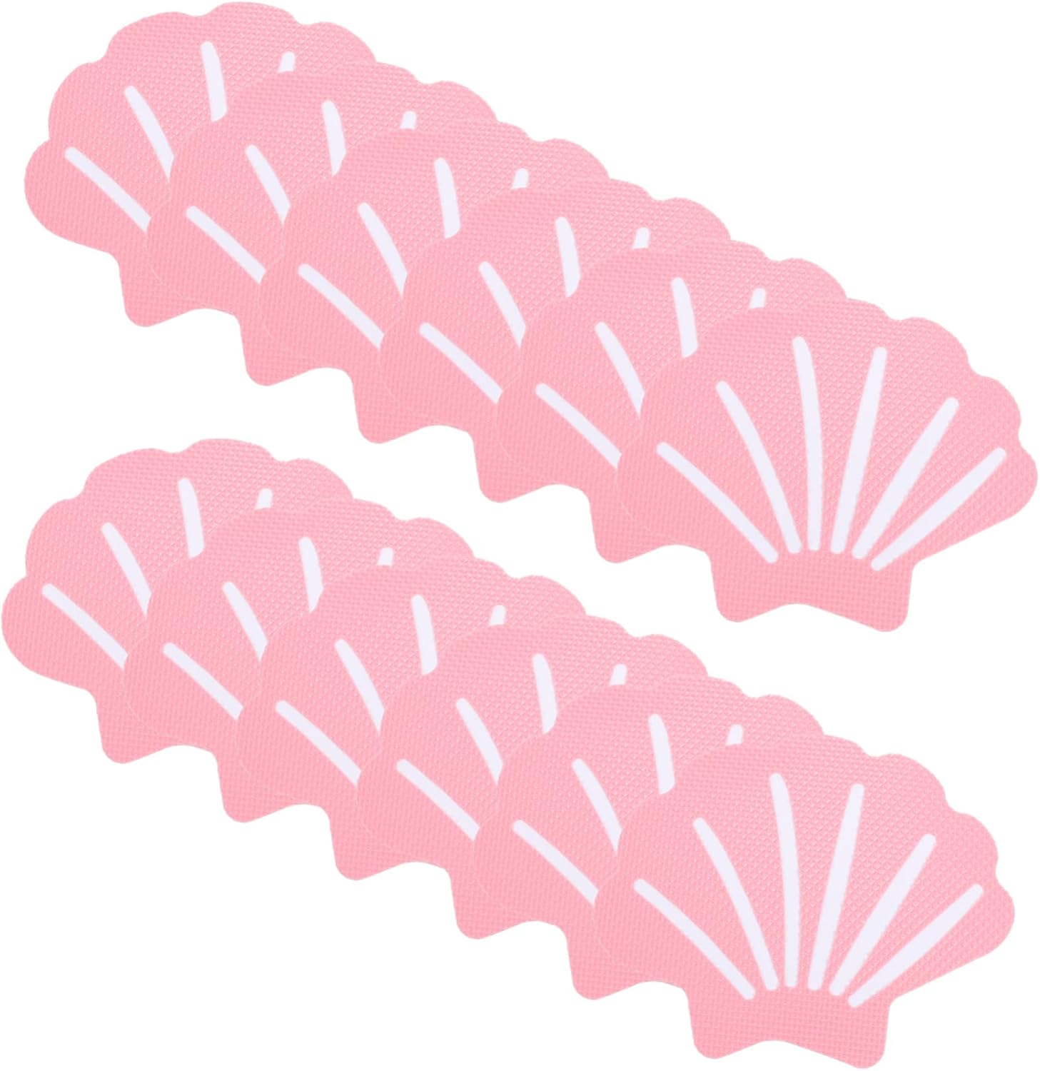 VOSAREA 12Pcs Shell Design Non-Slip Tub Stickers