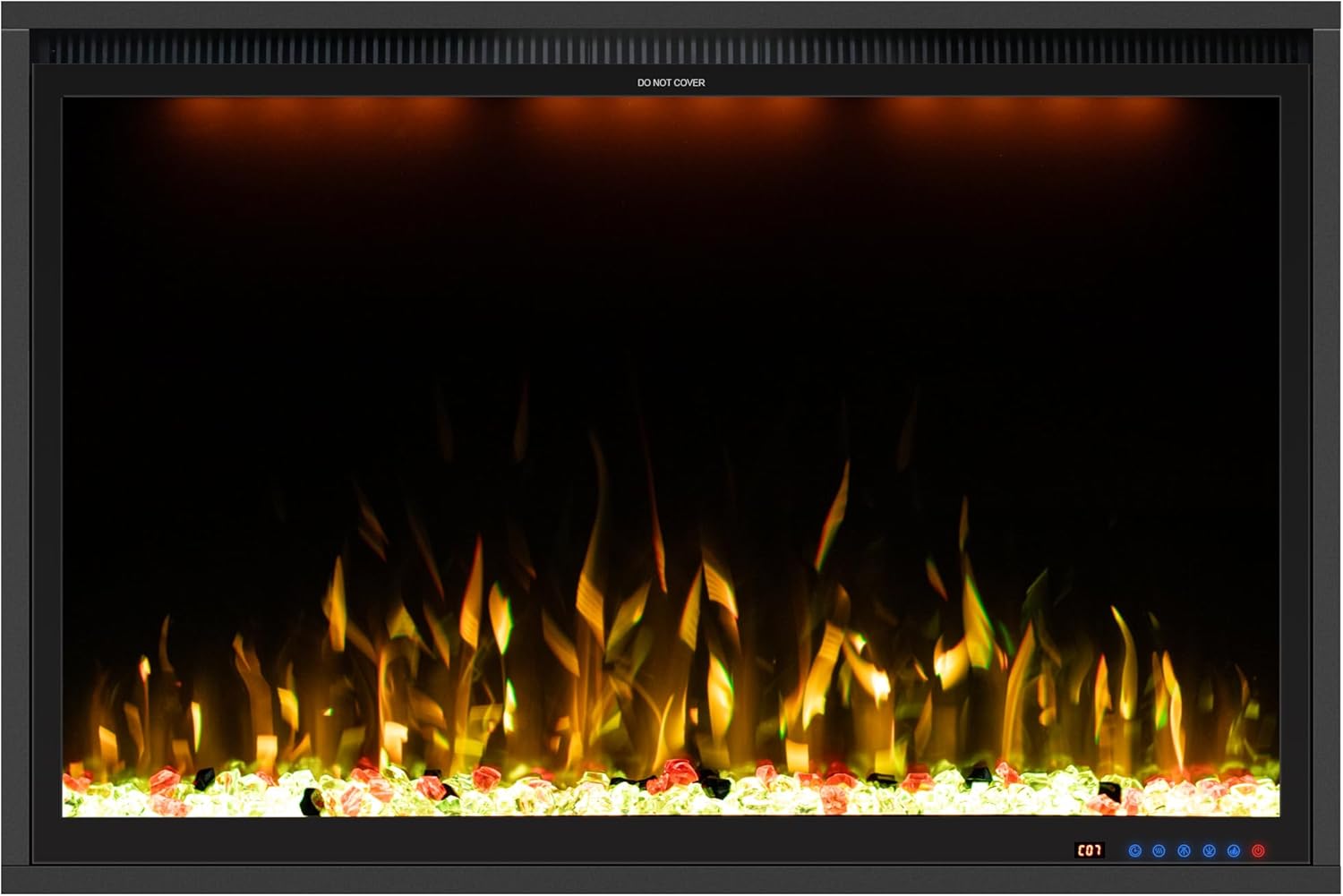 Benrocks 40 Smart Electric Fireplace Insert - Black