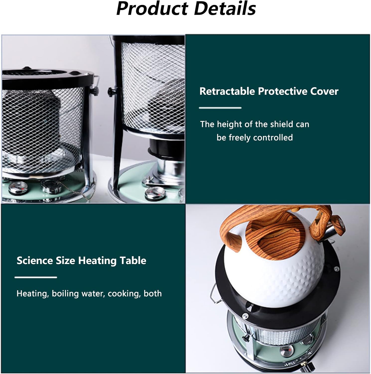 TRGCJGH Red Kerosene Heater 52L Compact Lightweight