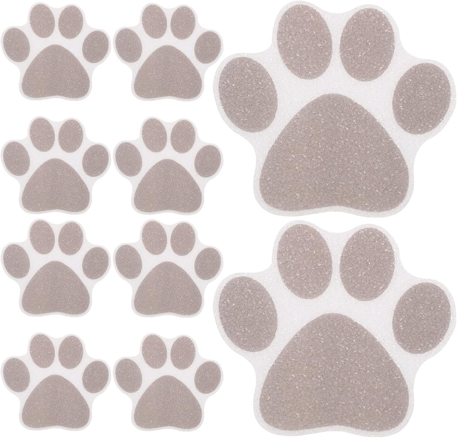 Kisangel 10pcs Bathtub Anti-Slip Stickers with Paw Designs