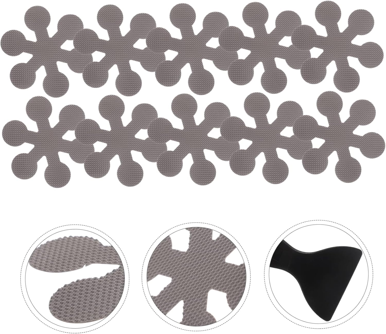 Non-Slip Tub Mat Stickers 1 Set Snowflake Design
