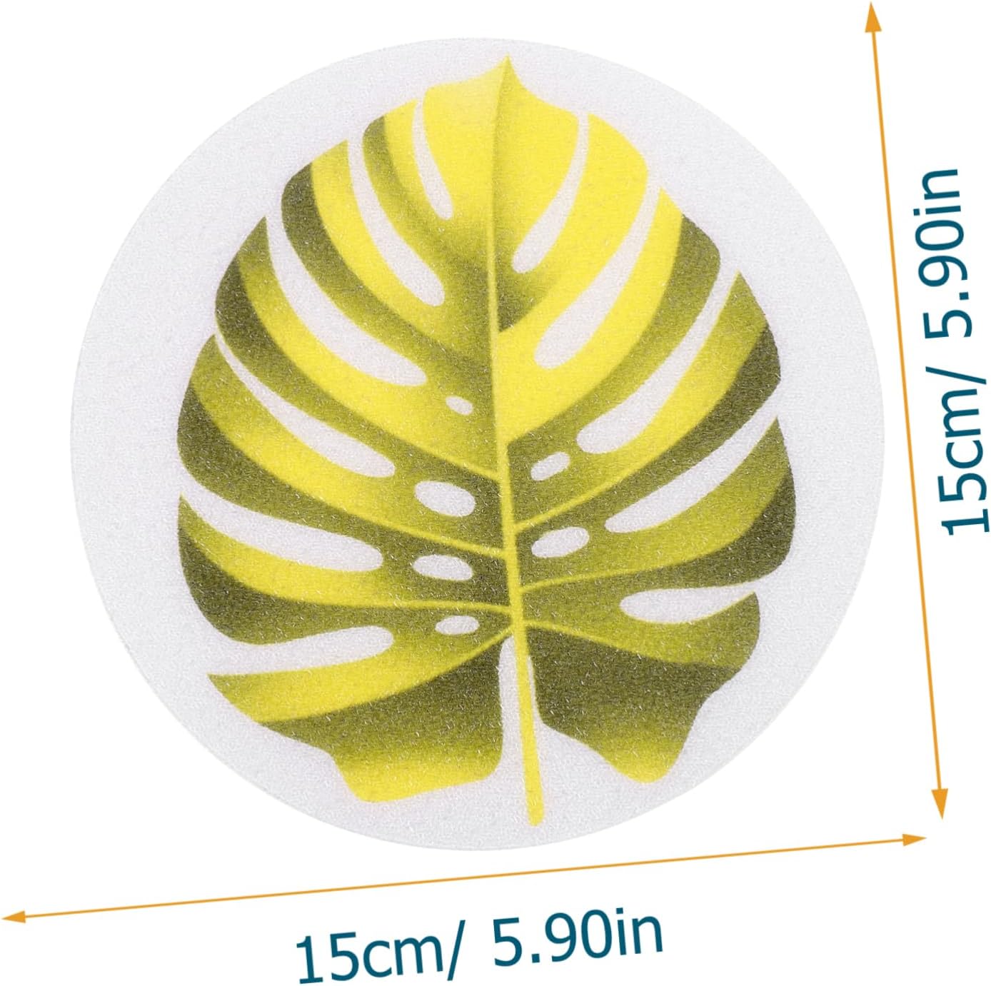 FOYTOKI Leaf Design Bathtub Skid Decals Set
