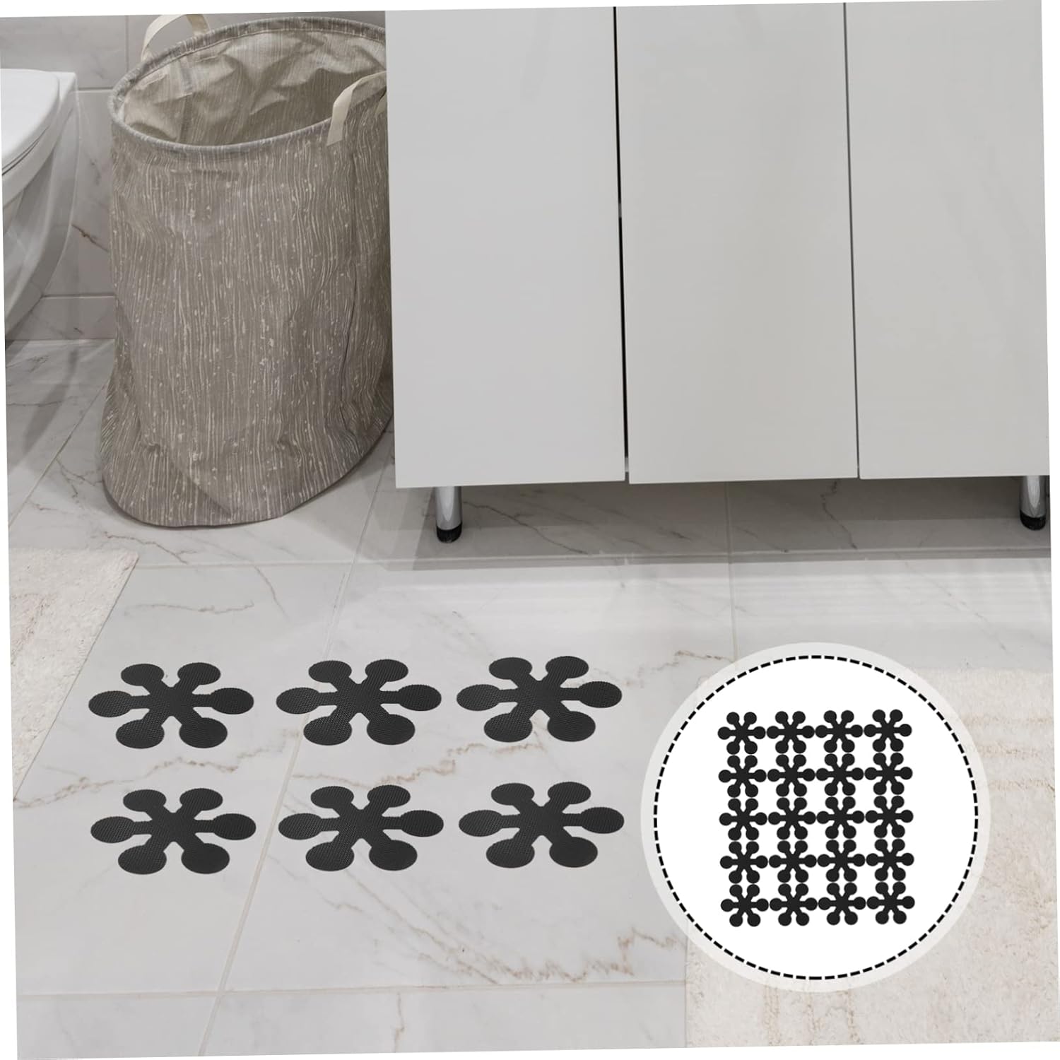 Non-Slip Stickers for Bathtub 20 Pieces Snowflake Design Safety Strips