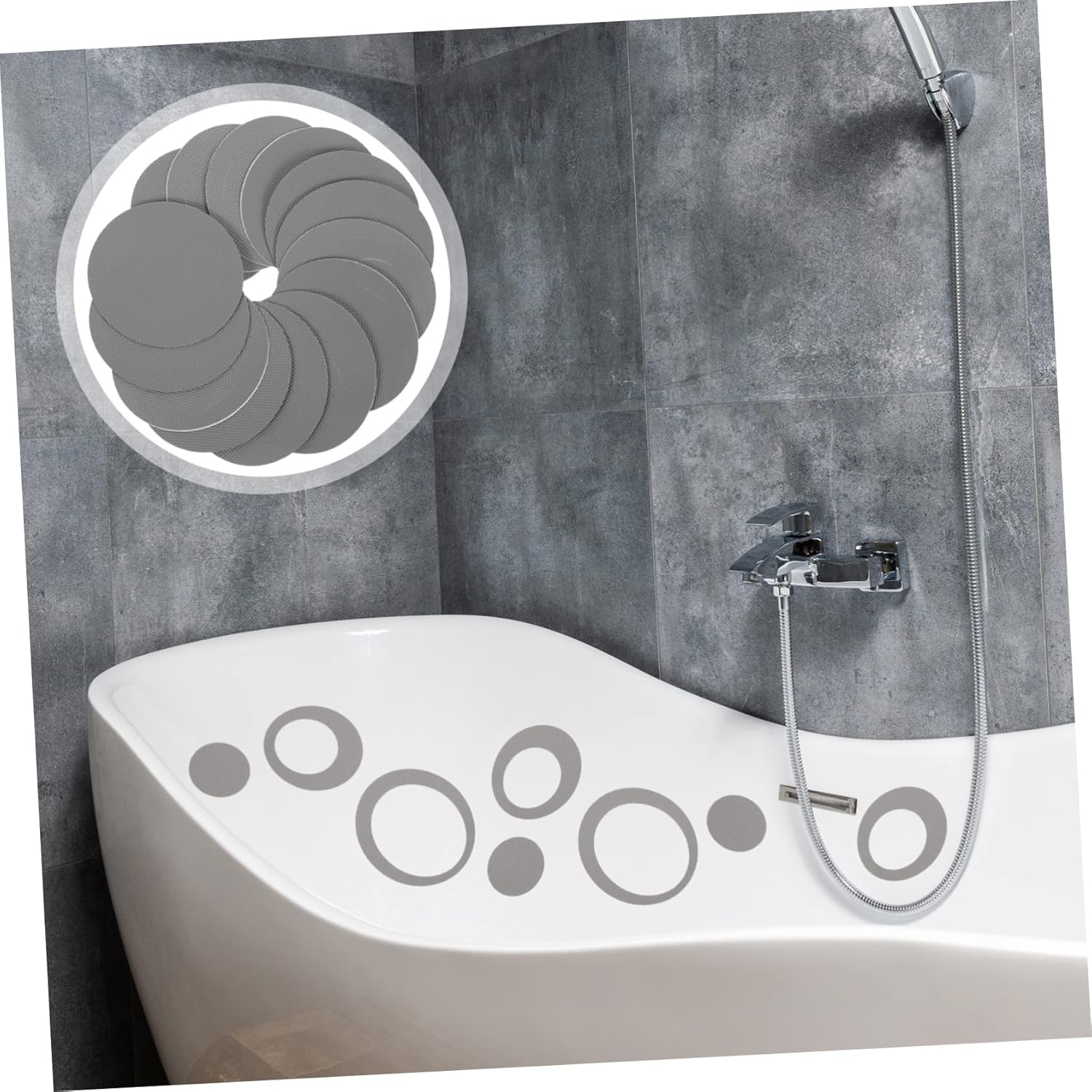 WOONEKY Safety Anti-Slip Stickers for Bathroom