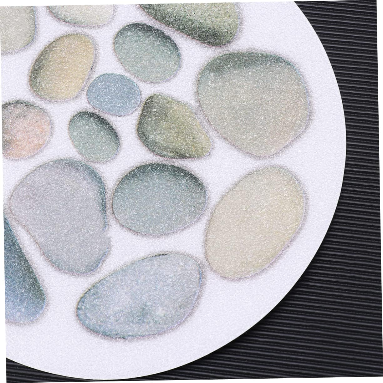 Cabilock 4pcs Stone Pattern Anti Slip Stickers for Bathtub