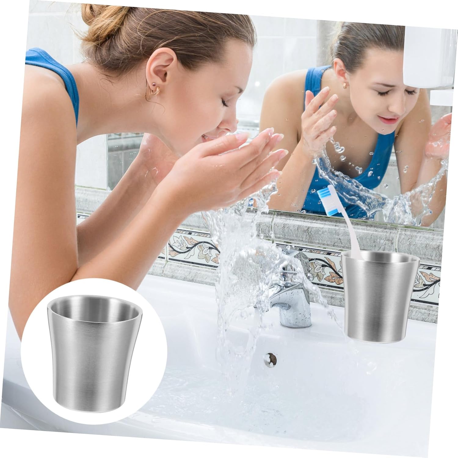 ULTECHNOVO Shatterproof Stainless Steel Tumbler Mug