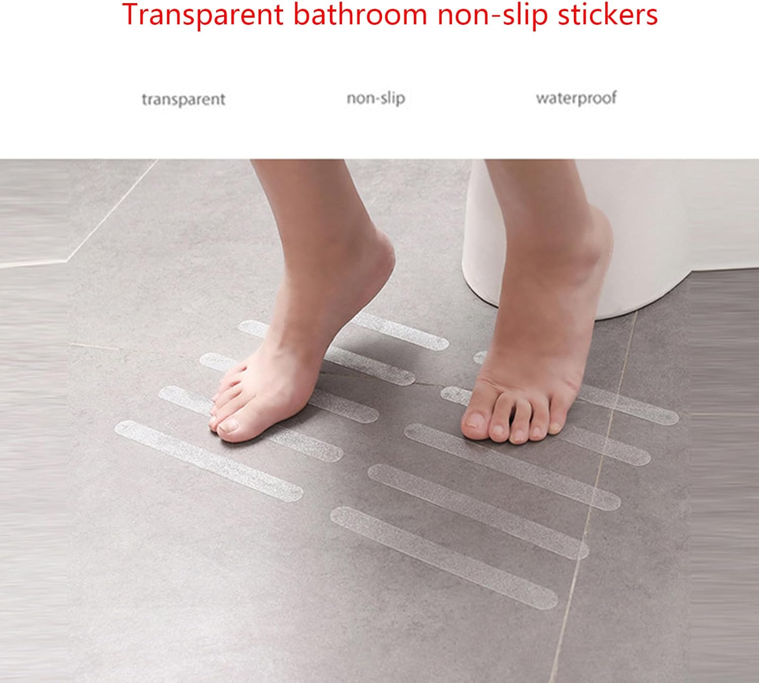12Pcs Non Slip Bathtub Stickers with Textured Design
