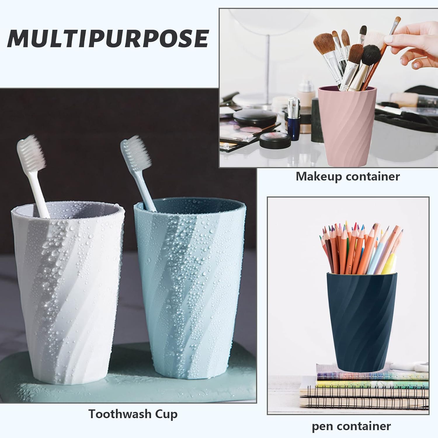Unbreakable Bathroom Tumbler Cup - Pink