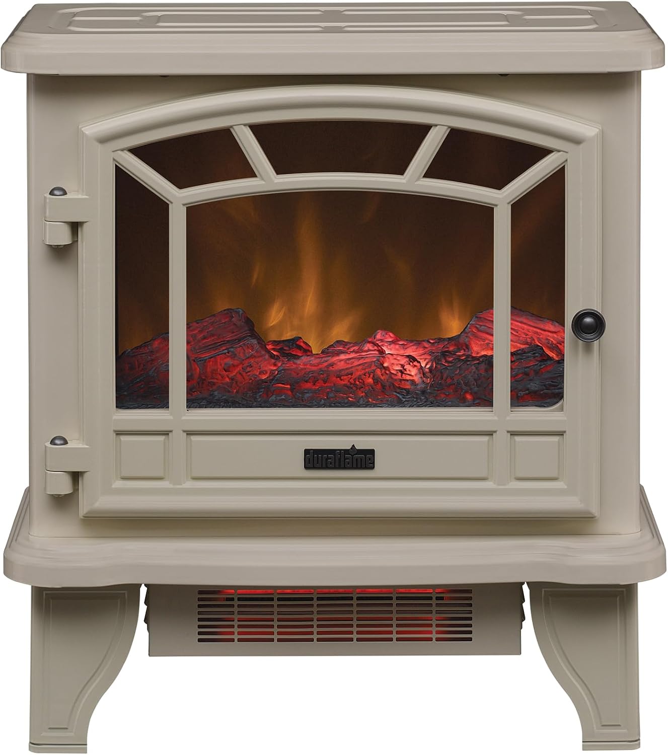 Duraflame Infrared Quartz Electric Fireplace Stove Heater Cream