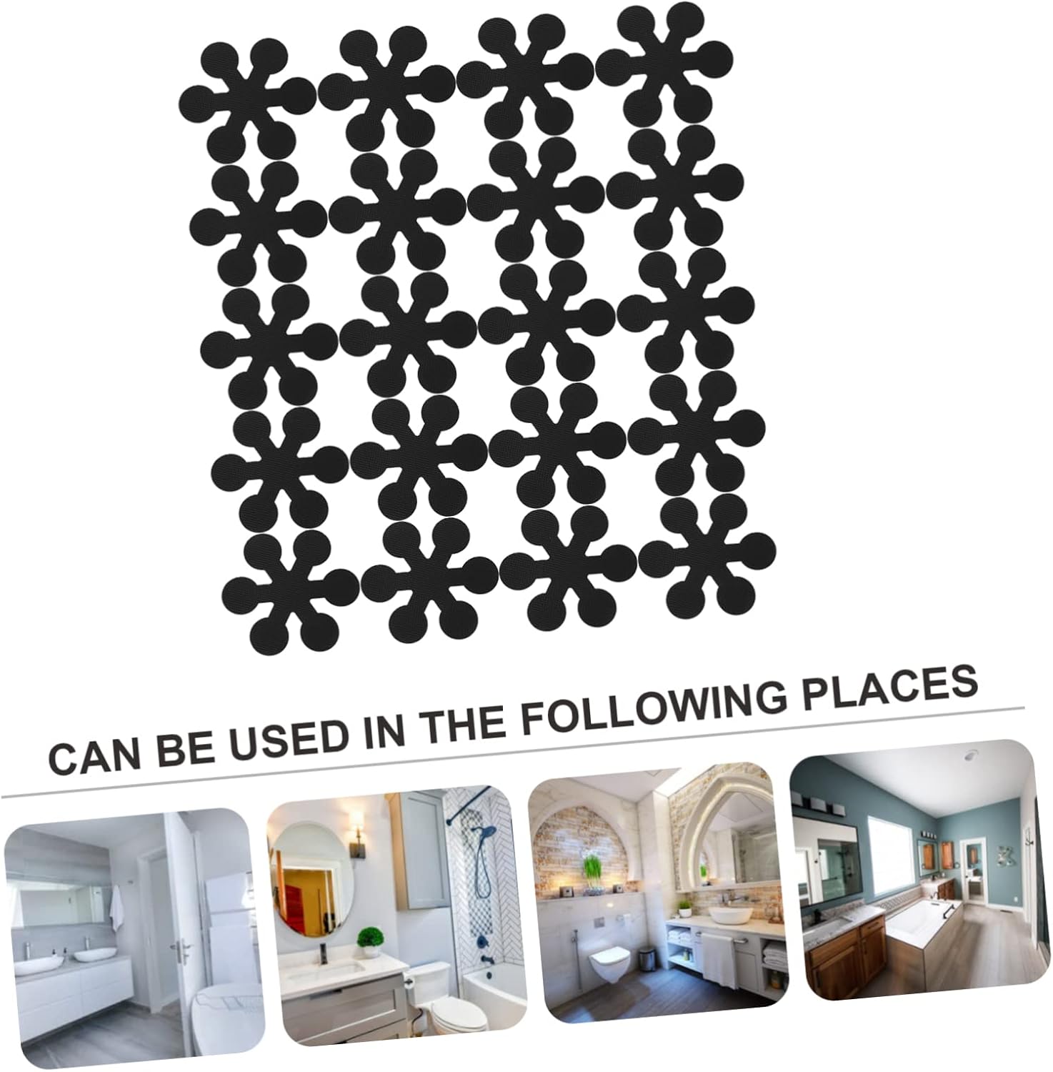 20Pcs Non-Slip Shower Stickers for Bathtub and Stairs