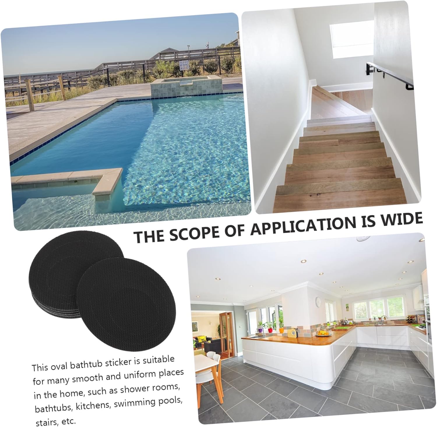 PRETYZOOM Non Slip Bathtub Stickers 20 Sheets Easy Install