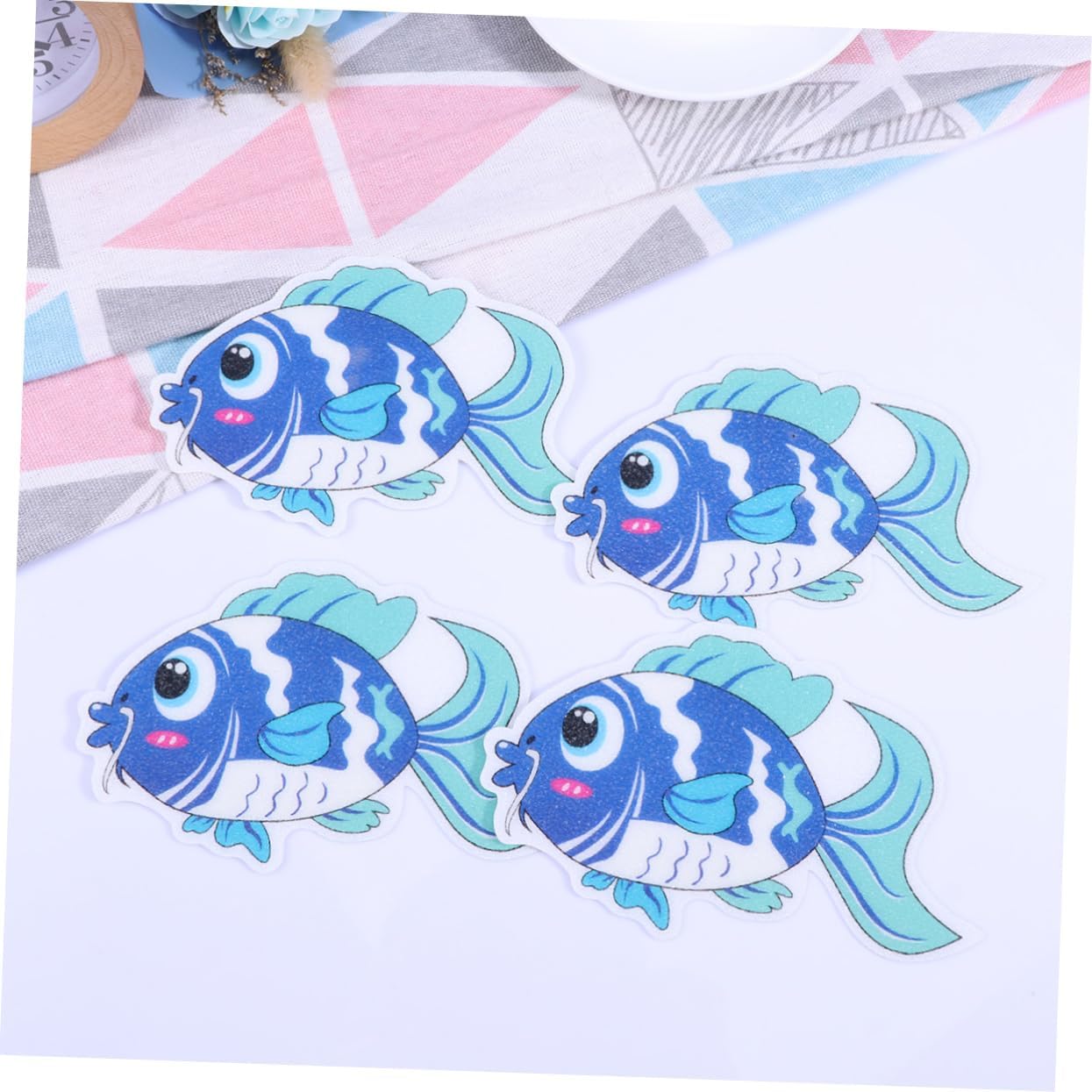 ETHZZLE Non-Slip Fish Decals 8 Pack Bath Safety Stickers