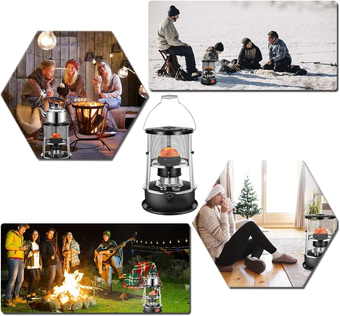 AMOCHO Kerosene Heater 2600W 15 sqm Heating Portable Non Electric