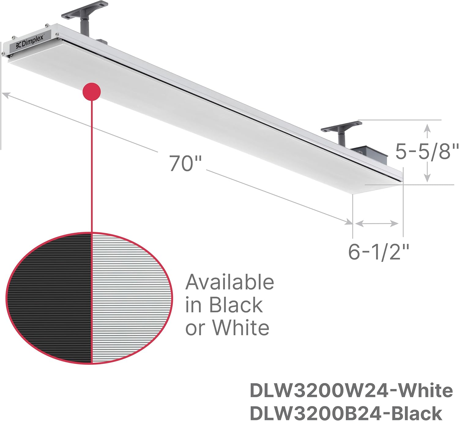 Dimplex DLW Series 3200W Electric Heater for Indoor and Outdoor