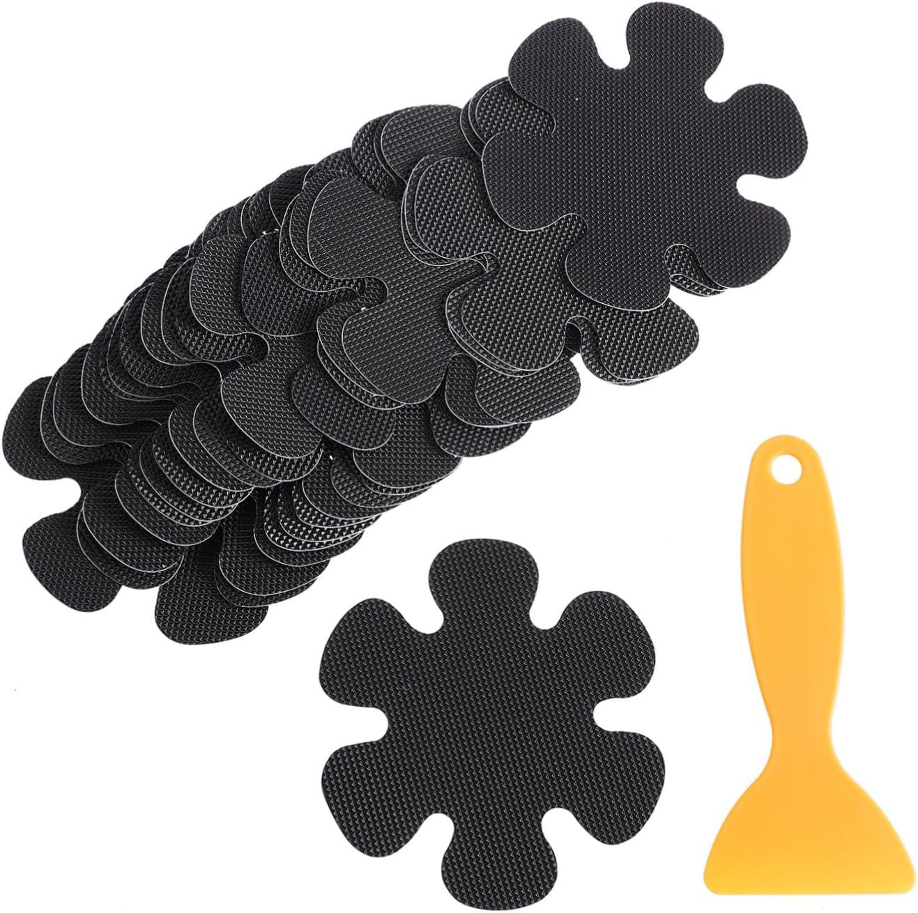 Yardenfun 20Pcs Flower Shaped Non-Slip Bathroom Stickers