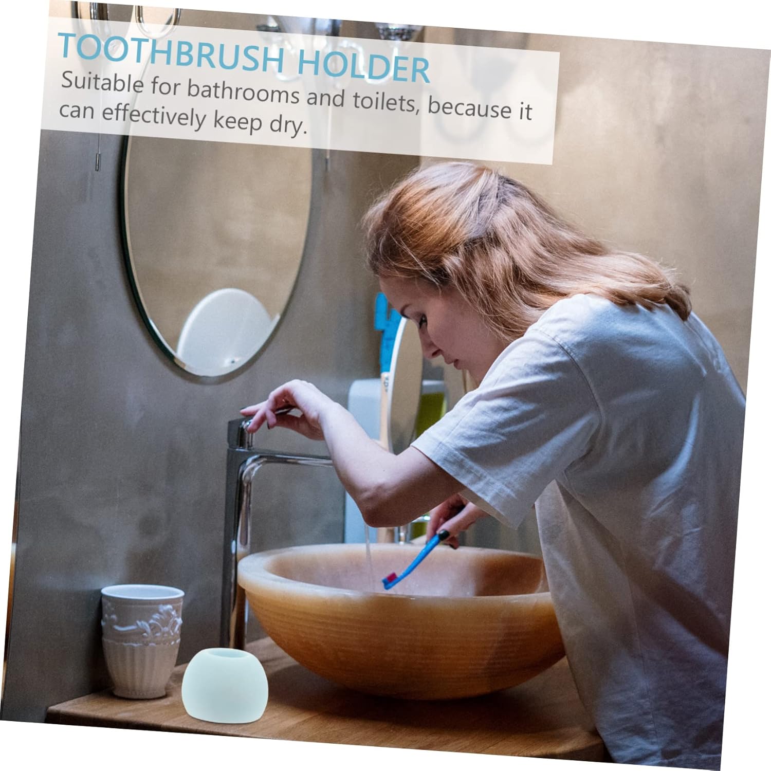 MAGICLULU Diatomite Electric Toothbrush Holder