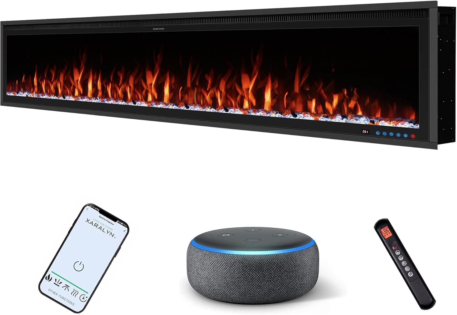 Benrocks 48 Smart WiFi Electric Fireplace Insert