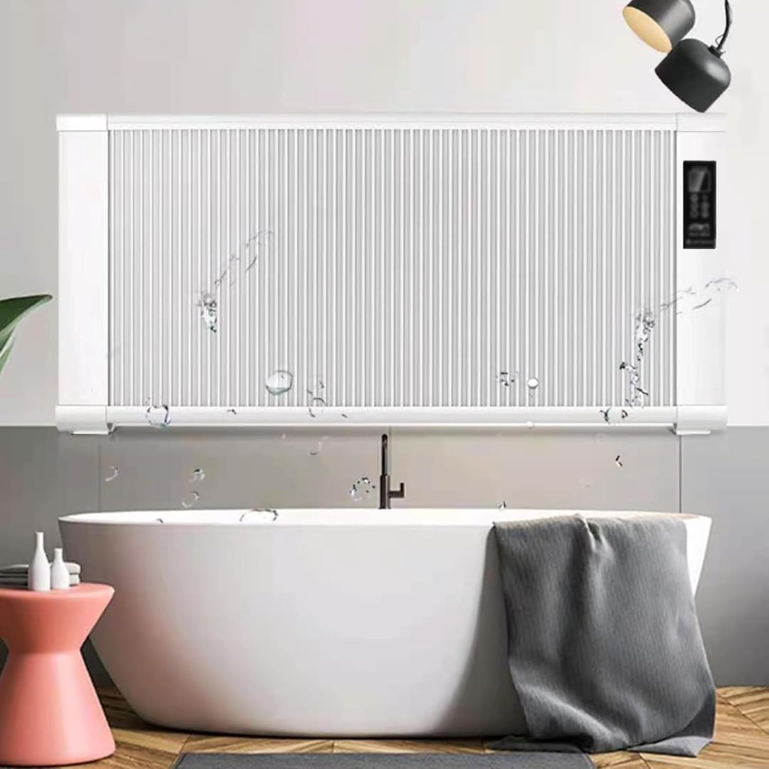 Wall Mounted Space Heater with Carbon Fiber and Auto Shutoff